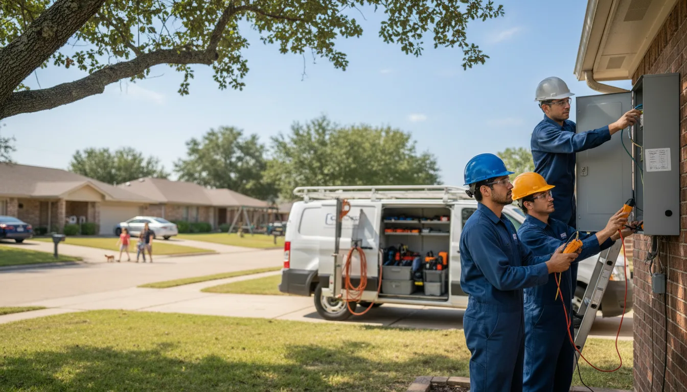 Certified electrician providing emergency electrical services in Glenwood, IN